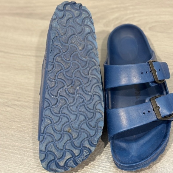 Birkenstock Navy Blue Arizona Women’s Buckle Slides (Size 38) - Picture 3 of 7